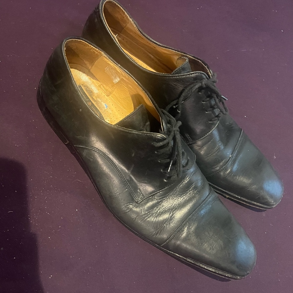 Mercanti Fioentini.  Size 12 Italian Leather Cap Toe Oxfords